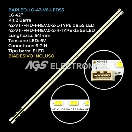 Kit led leisten tv - 55, lg