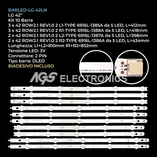 Kit led leisten lg - led-leisten, tv