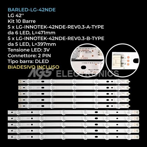 Kit led leisten lg - kit, 10